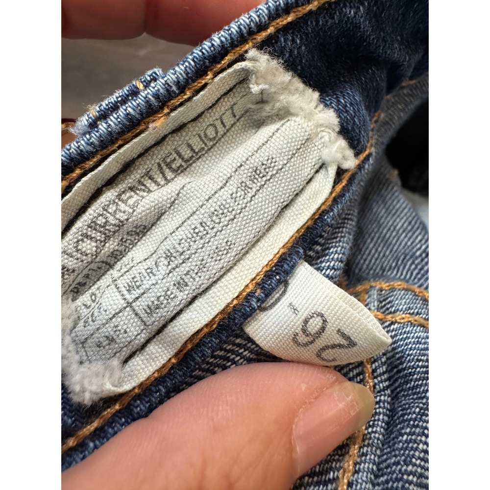 Current Elliott Jeans The Straight Leg Rambler Dark Wash Blue 26 Soft Stretch - Picture 7 of 7